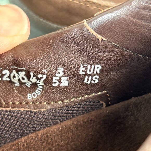 Mephisto Sneakers Size 5.5 Brown Leather Walking Exercise Lace Up Casual Shoes